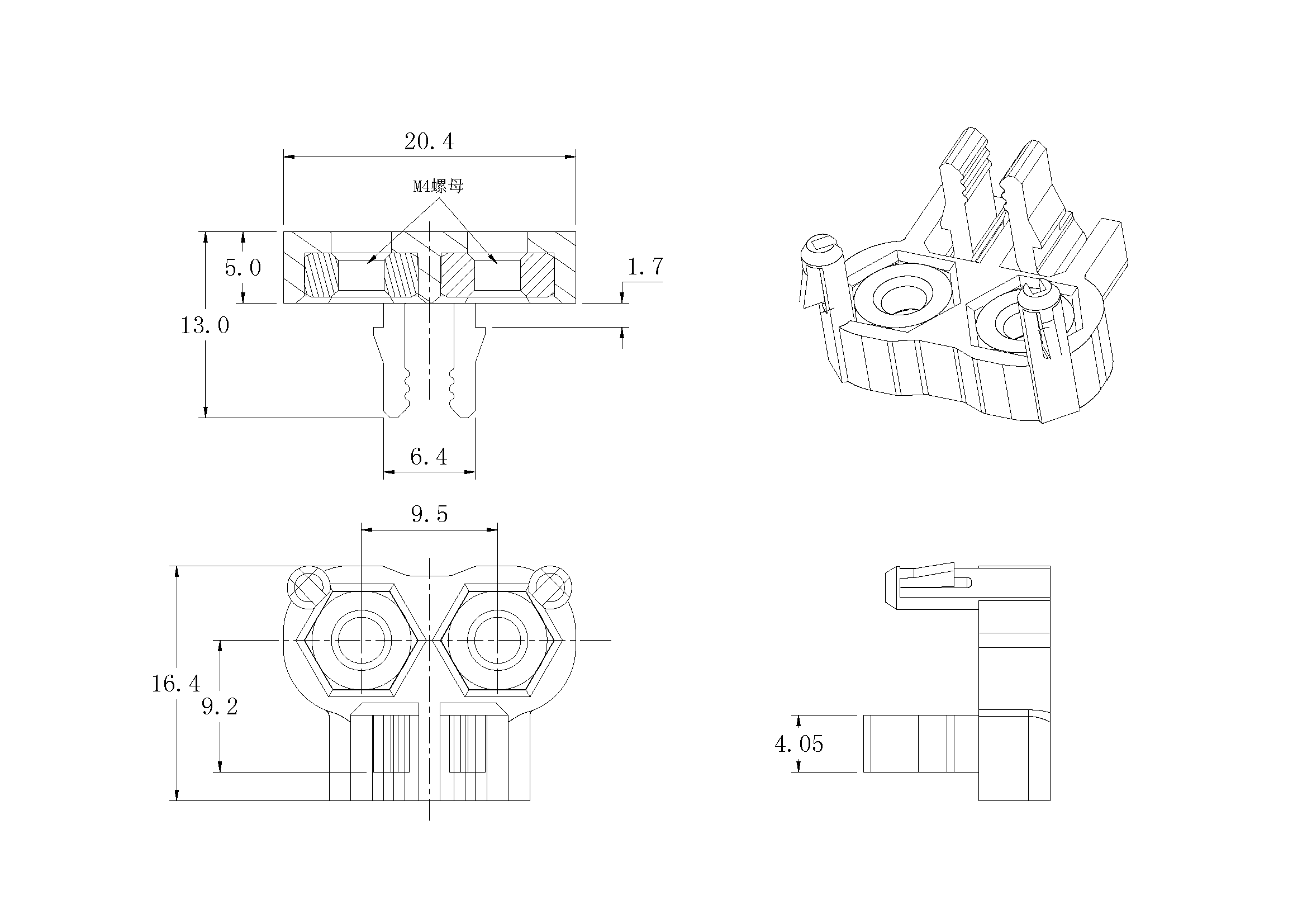 旋鈕|一體化卡塊|旋鈕鋁制|開(kāi)關(guān)|按鍵|PEEK螺絲|PEI螺絲